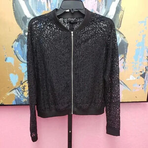 b Boutique by Evergreen Lace Zip Up Jacket